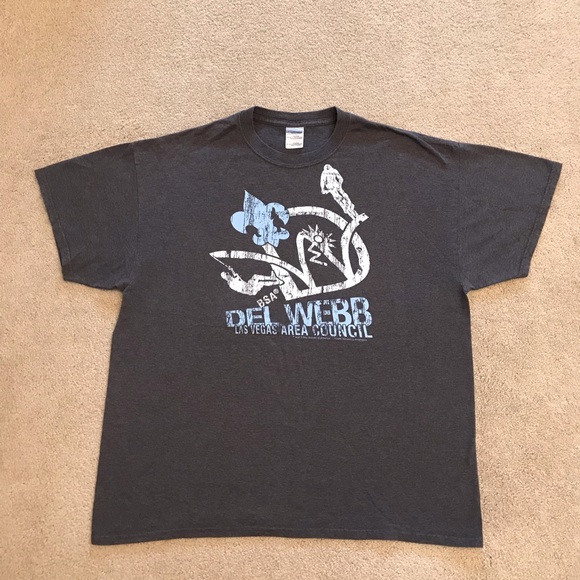 Gildan Other - Boy Scouts of America Del Webb Graphic Tee Mens XL Grey 50 50 BSA Las Vegas